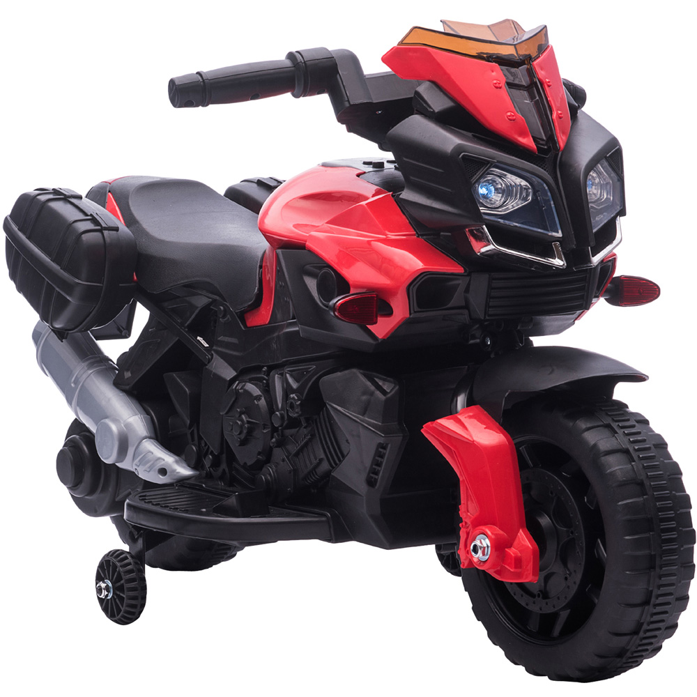 Portland Kids Ride On Electric Motorcycle Red and Black Image 1