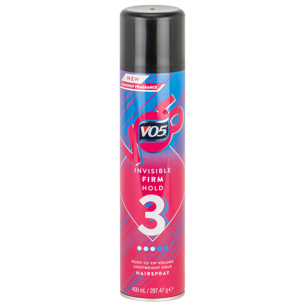 Vo5 Invisible Firm Hold Hair Spray 400ml Image