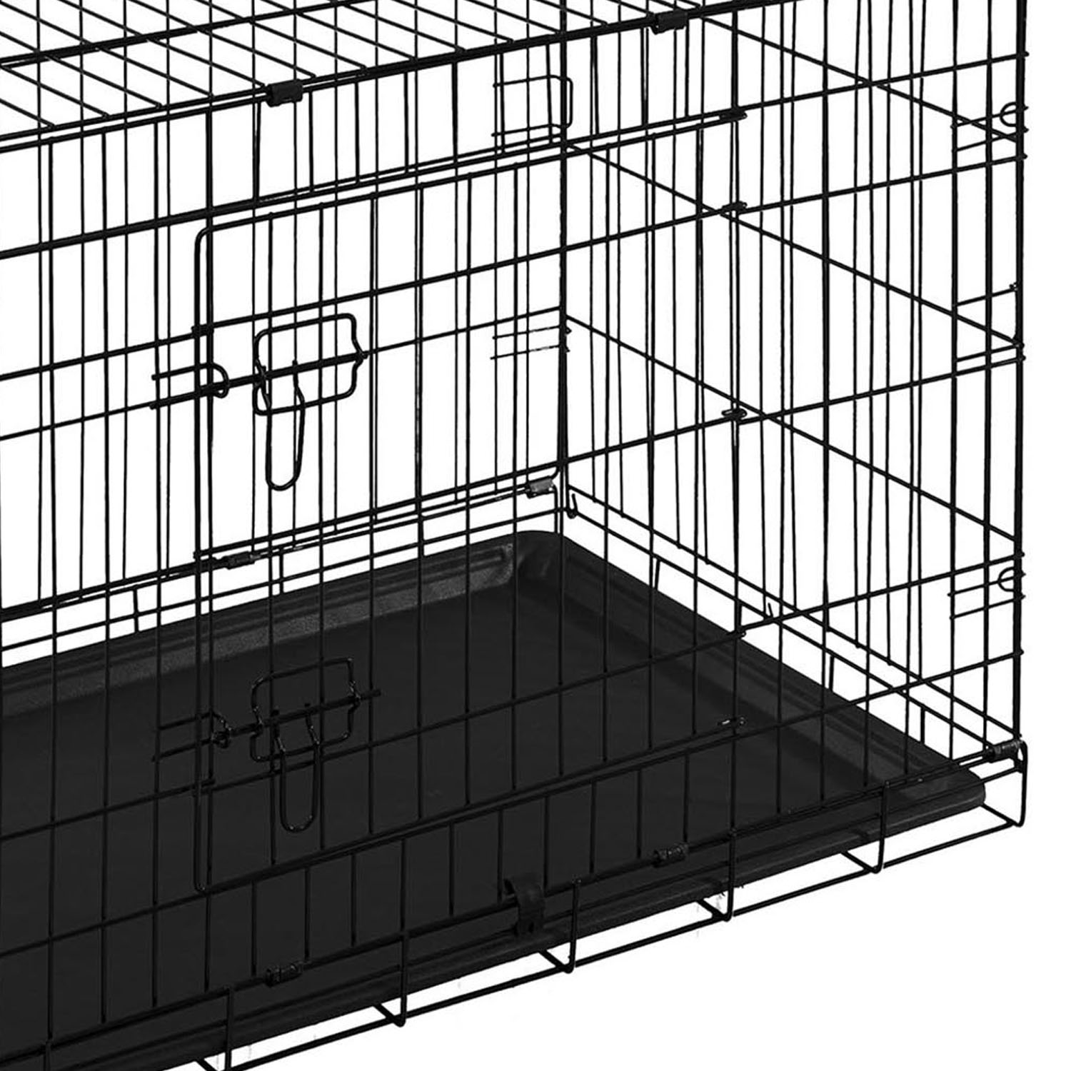 Clever Paws Medium Black Steel Dog Crate Image 6