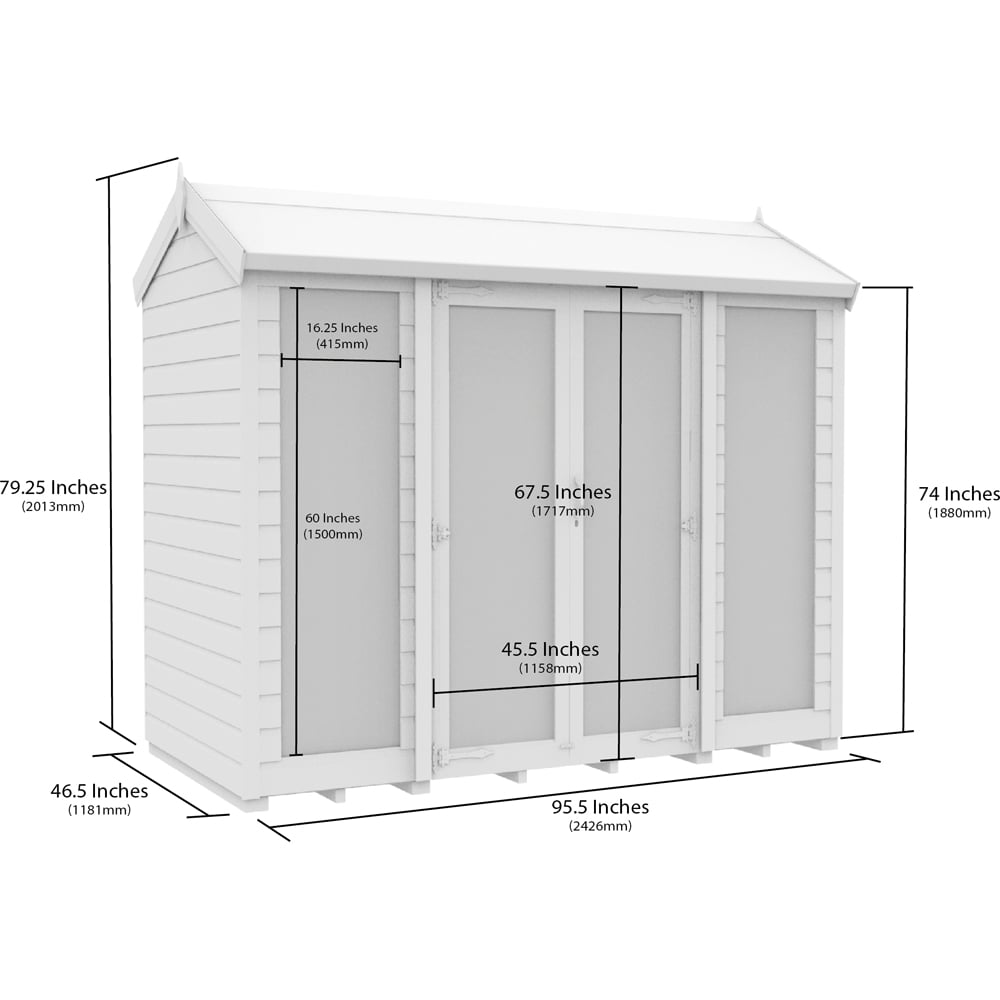 DIY Sheds 8 x 4ft Tongue and Groove Timber Apex Summerhouse Image 7