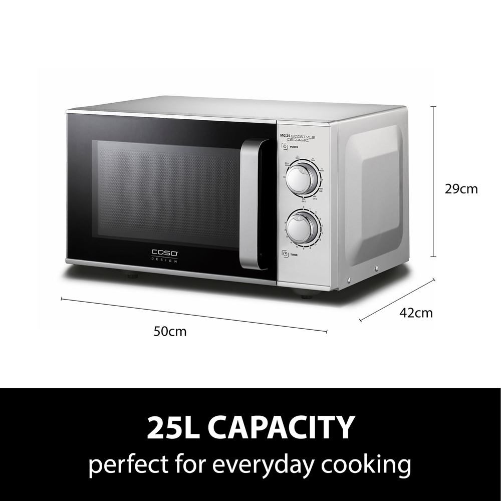 CASO Design MG25 Ecostyle Ceramic 25L Microwave with Grill Image 8