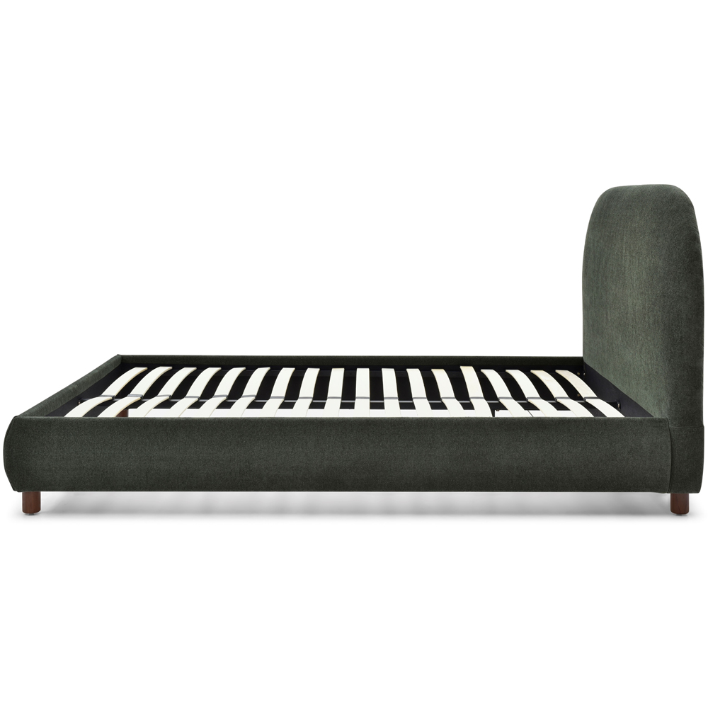Nova King Size Olive Boucle Upholstered Bed Frame with Headboard Image 4