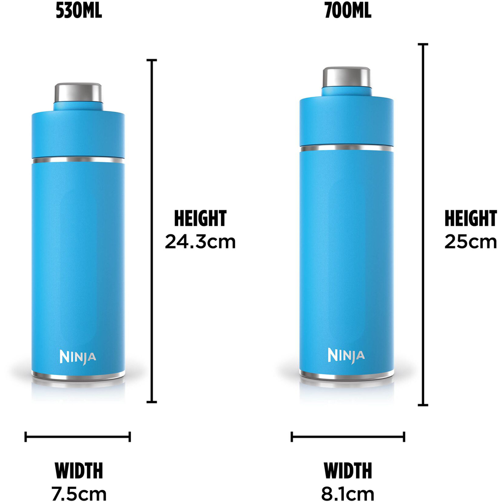 Ninja Thirsti Tropical Blue Travel Bottle 700ml Image 8