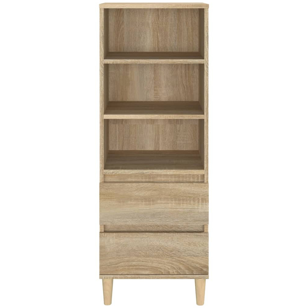 vidaXL 2 Drawer 3 Shelf Sonoma Oak Highboard Image 3