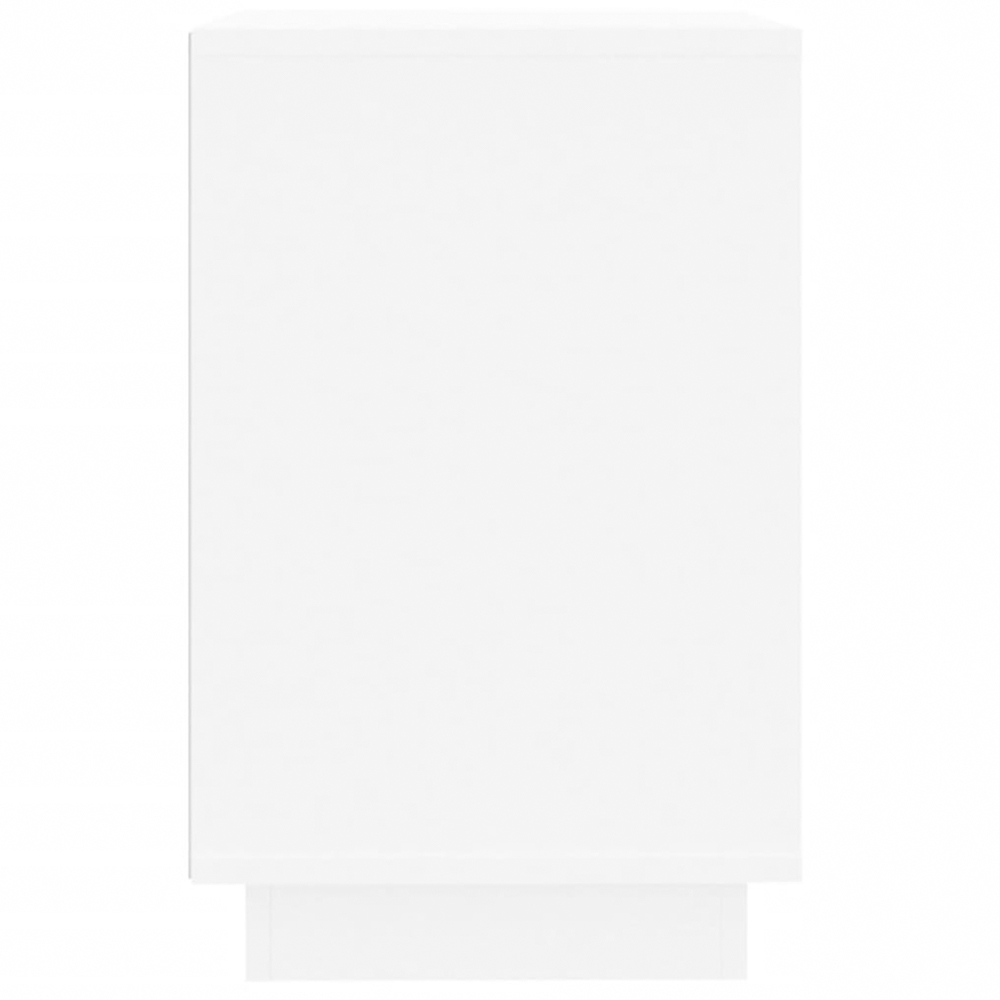 vidaXL 2 Door 2 Shelf White Sideboard Image 6