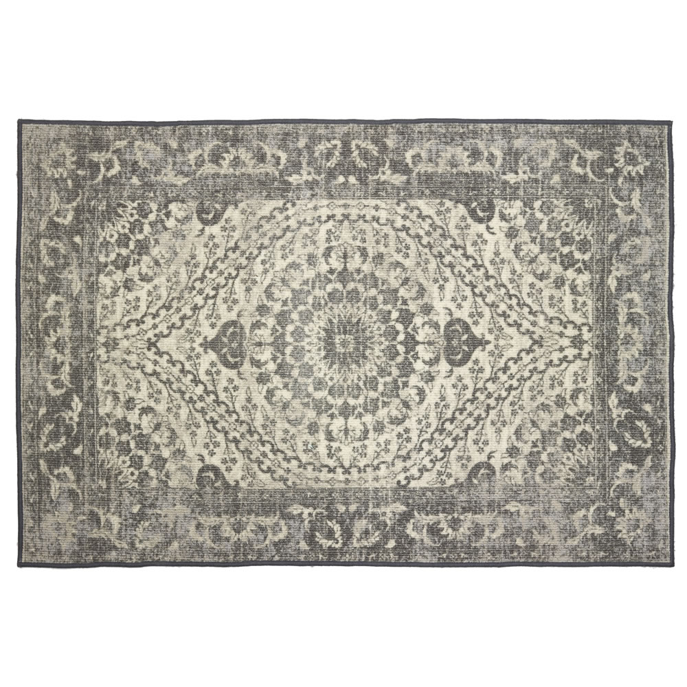 Wilko Distressed Rug Grey 120 x 170cm Wilko