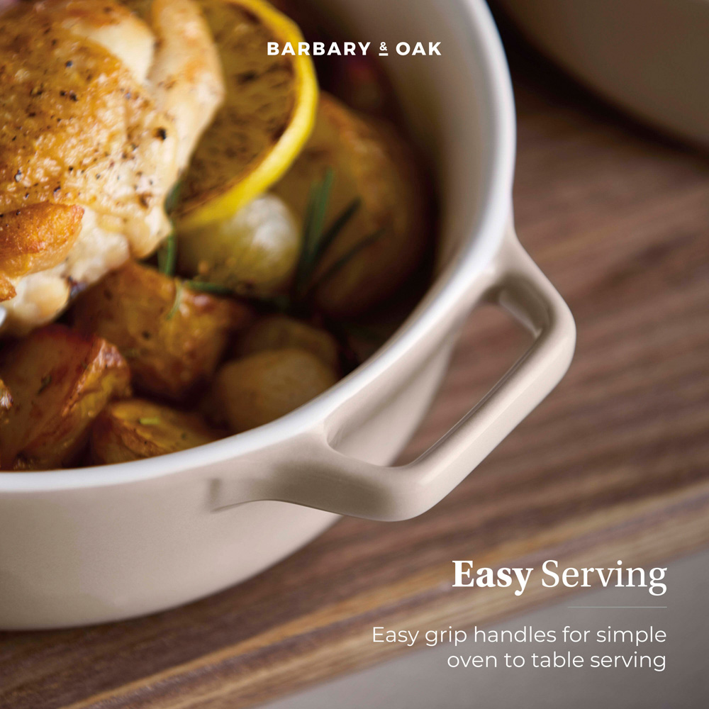 Barbary & Oak Nattura 21.5cm Set of 2 Cashmere Stoneware Round Baking Dish Image 5