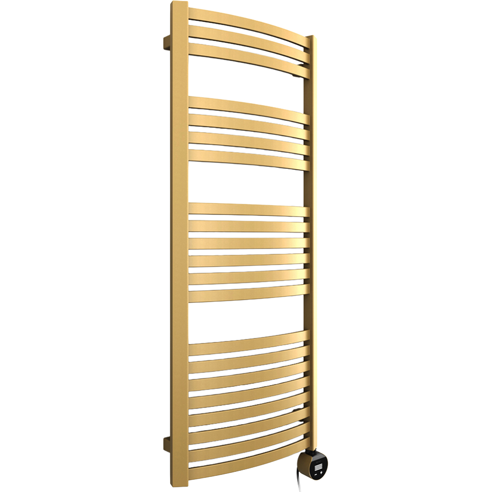Terma Dexter E Brass Electric Towel Rail 1220 x 600mm Image 1