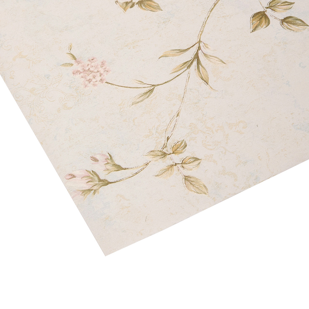 Living and Home Vintage Light Beige 3D Embossed Non-Woven Wallpaper Roll 950 x 53cm Image 5