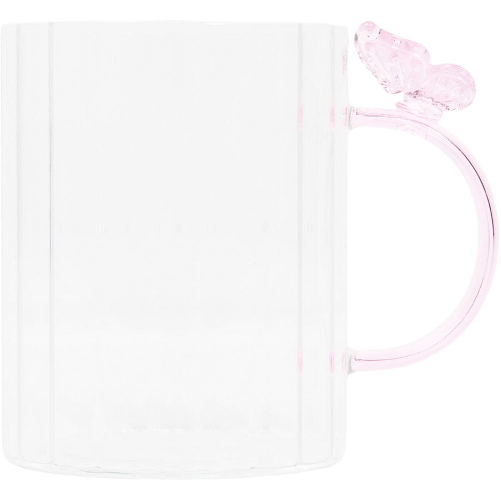 Ribbed Mug with Butterfly Handle Image 2
