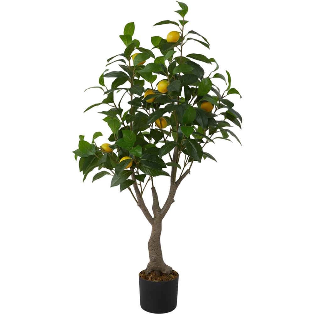 Living and Home Decorative Artificial Lemon Tree in Pot 115cm Image 1