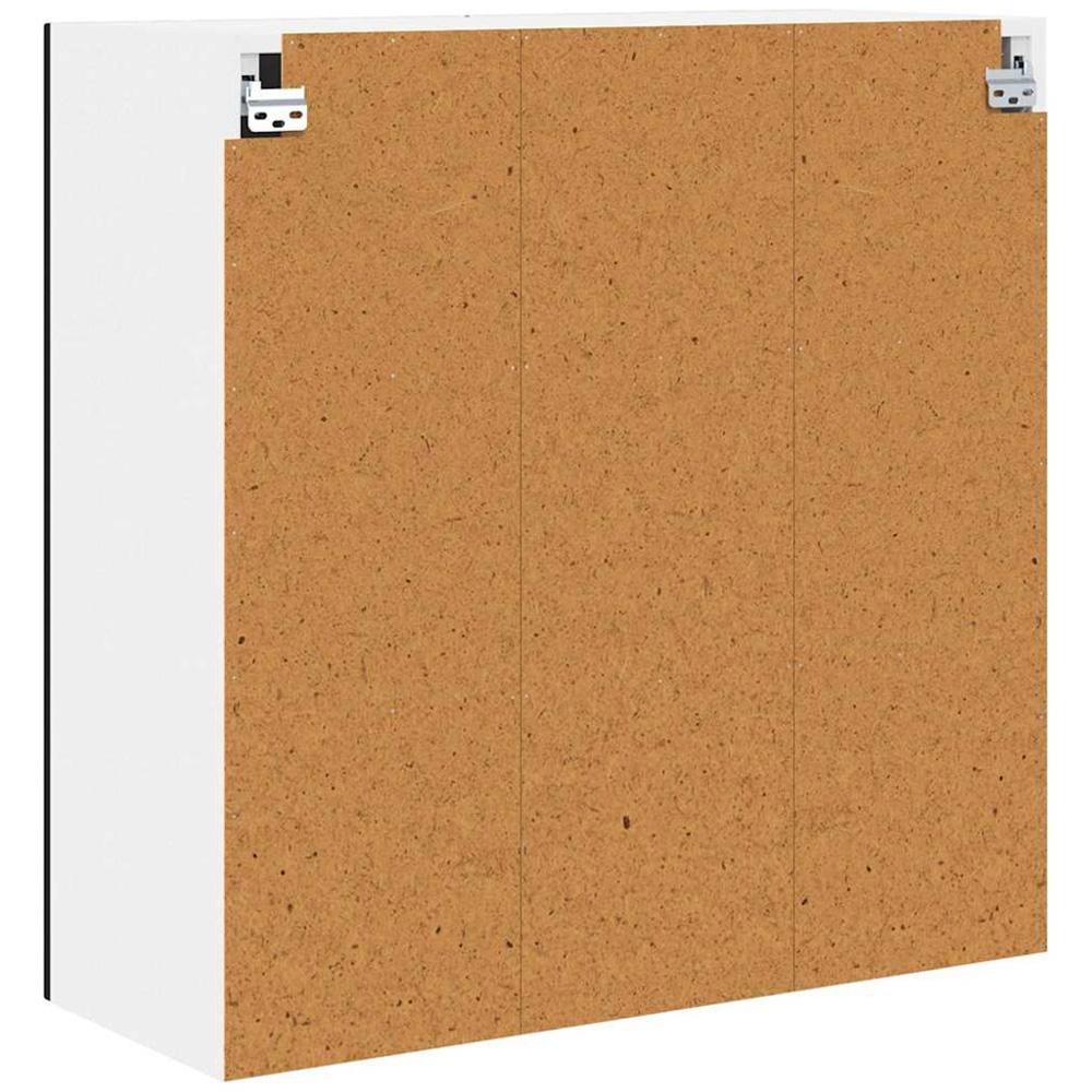 vidaXL 2 Glass Door Black Kitchen Wall Cabinet Image 7