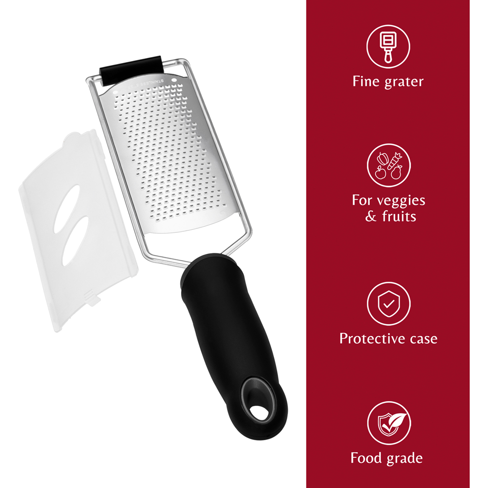 Innoteck Essentials Stainless Steel Grater with Protective Case Image 3