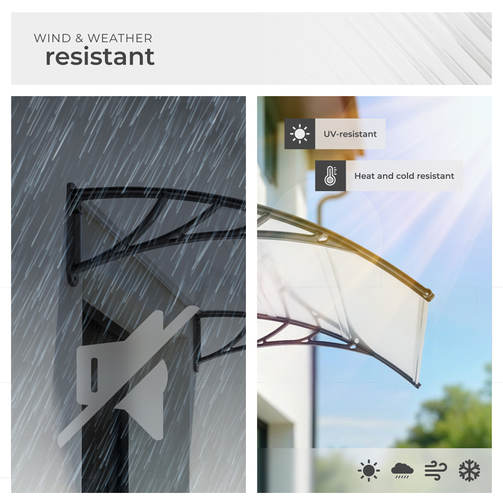 tectake Transparent Canopy 1.5 x 0.9m Image 5