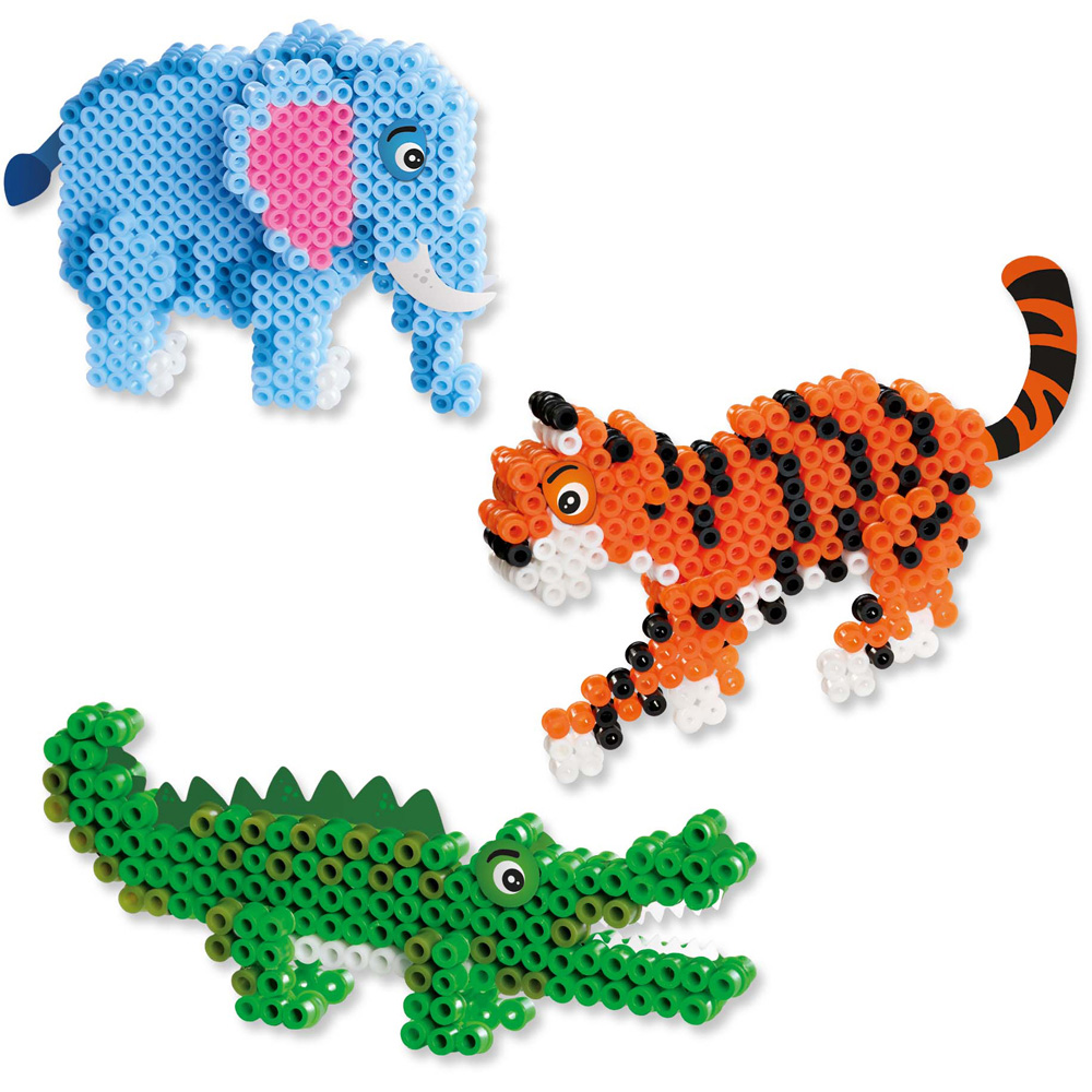 SES Creative Beedz Safari Animals Iron On Beads Kit 2000 Piece Image 3