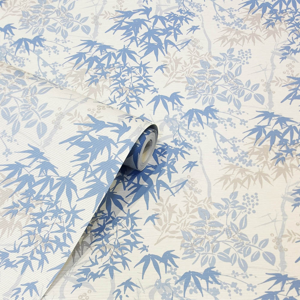 Arthouse Orient Tree Chalky Blue Wallpaper Image 2