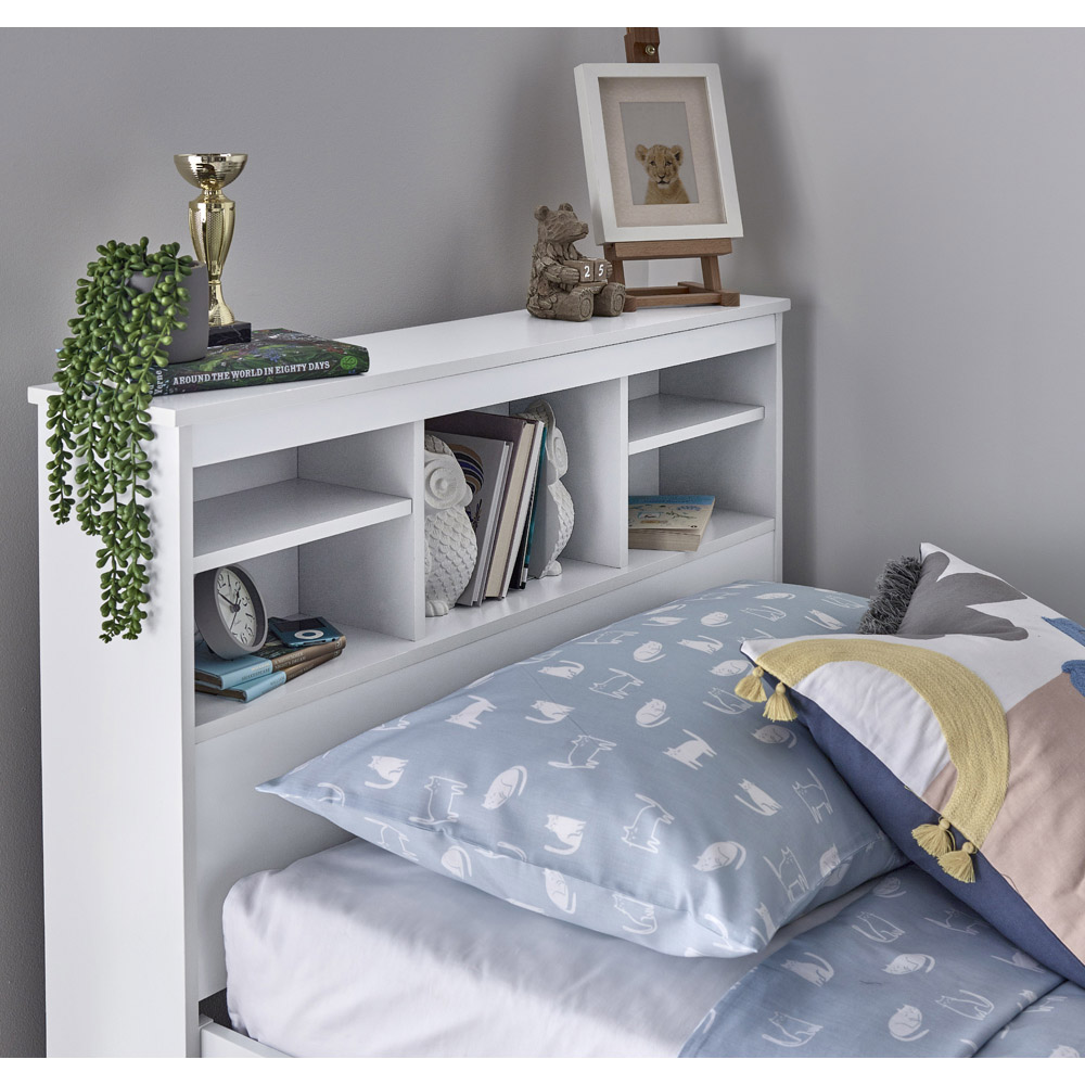 Veera White 3 Drawer Guest Bed with Pocket Mattress Image 5