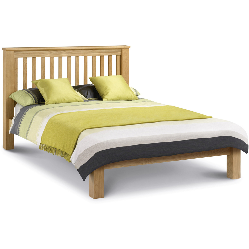 Julian Bowen Amsterdam King Size Oak Low Foot End Bed Frame Image 2