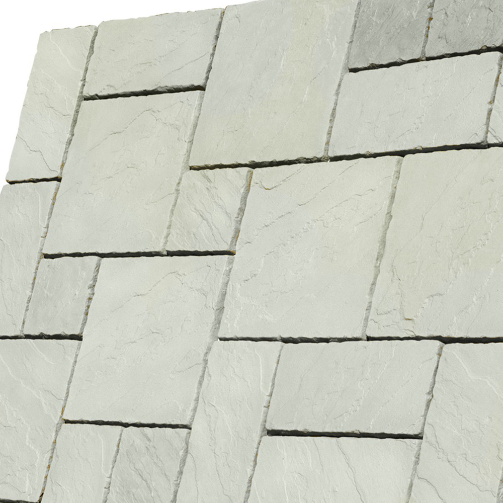 Bowland Stone Cathedral Paving Kit 5.76m2 Weathered Moss Image 2