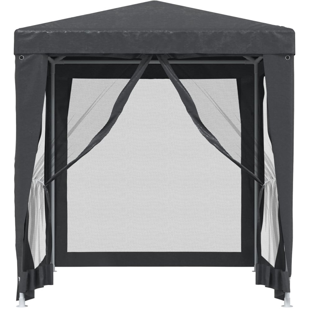 vidaXL 2 x 2m Anthracite Party Tent with 4 Mesh Sidewalls Image 3