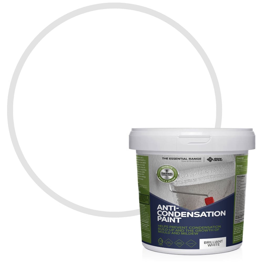 StoneCare4U Essential Walls & Ceilings Brilliant White Anti Condensation Paint 5L Image 1