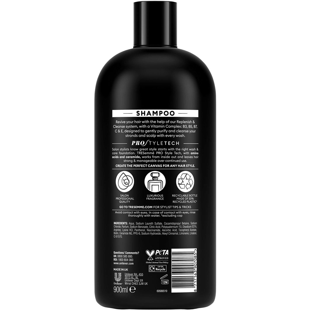 TRESemme Cleanse and Replenish Remoisturising Shampoo 900ml 4 Pack Image 3