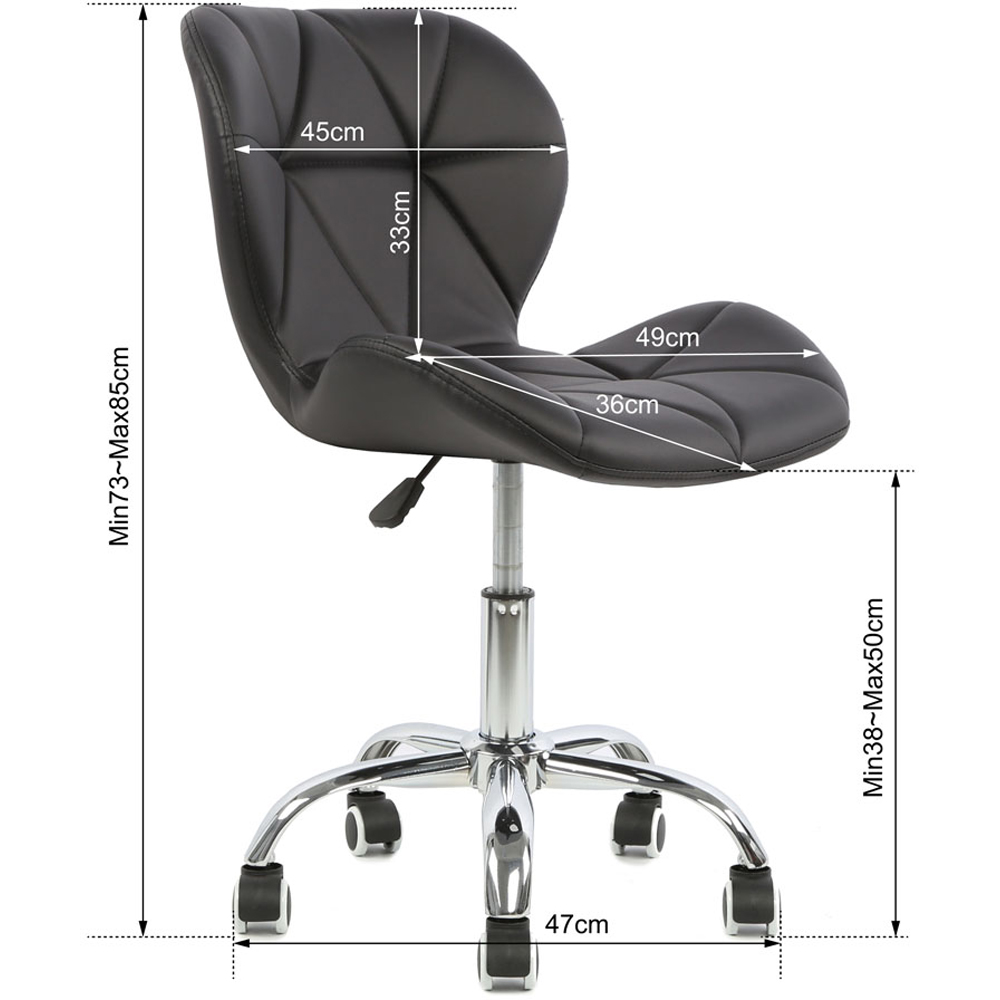 Orion Black Swivel Office Chair Image 6