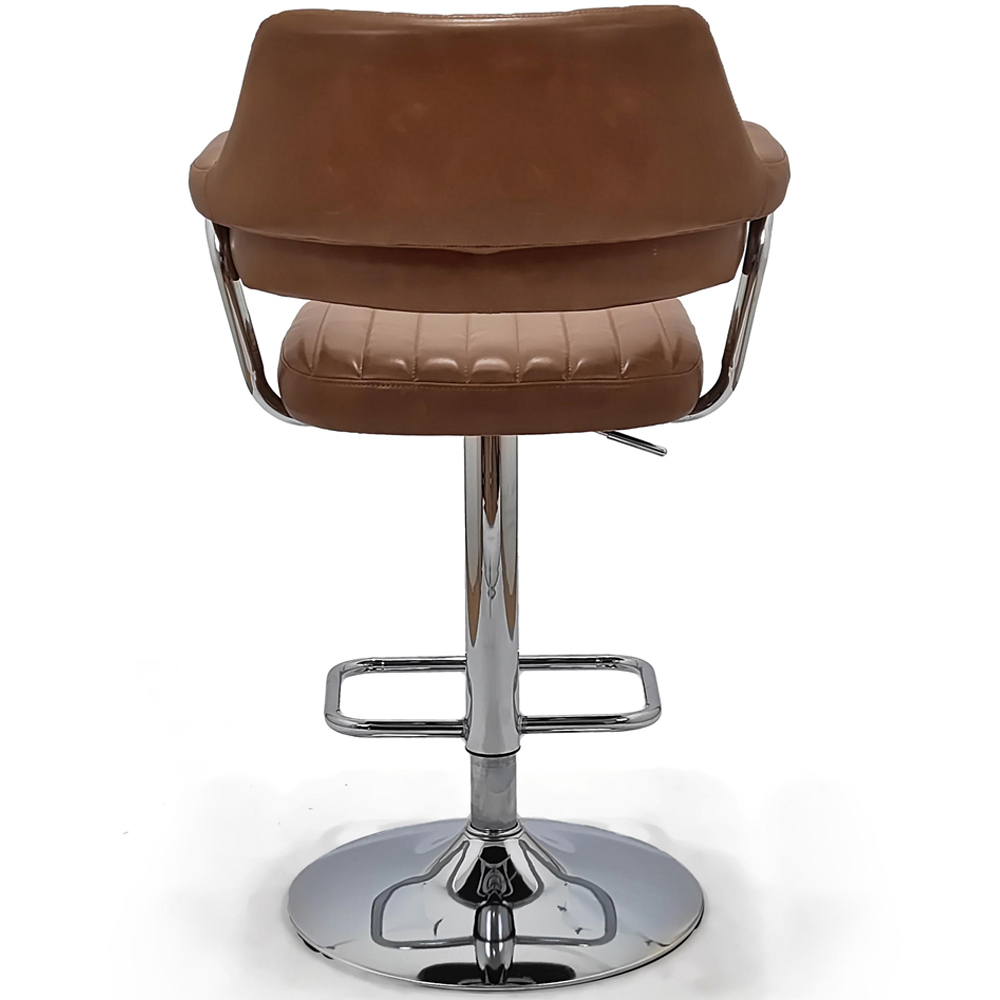 Portland Monza Tan Swivel Bar Stool Image 5