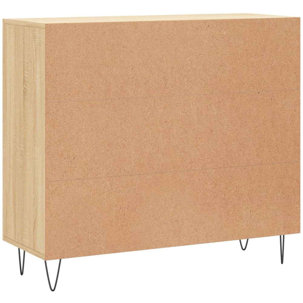 vidaXL 3 Door Sonoma Oak Sideboard Image 8