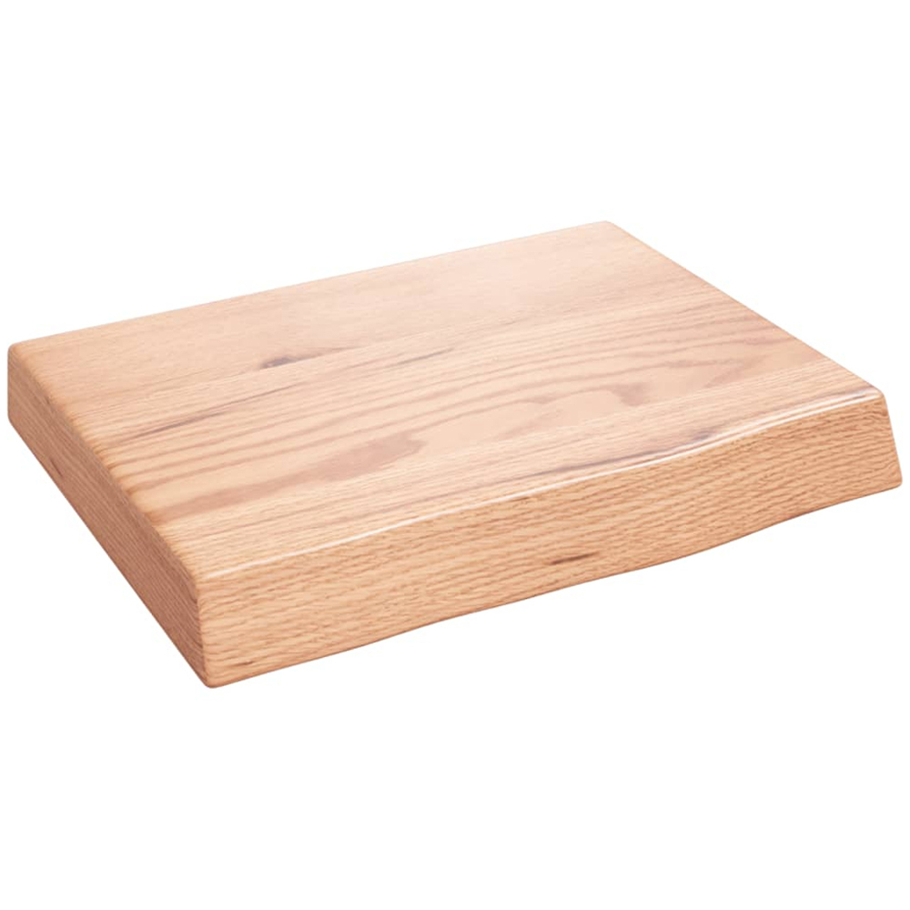 vidaXL 30 x 40cm Light Brown Oak Wood Wall Shelf Image 1