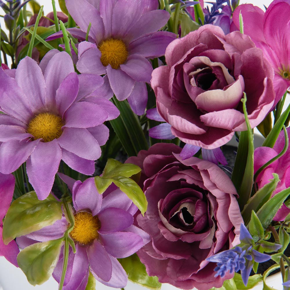 Wilko Faux Flowers in Window Box Lavender Mix Image 4