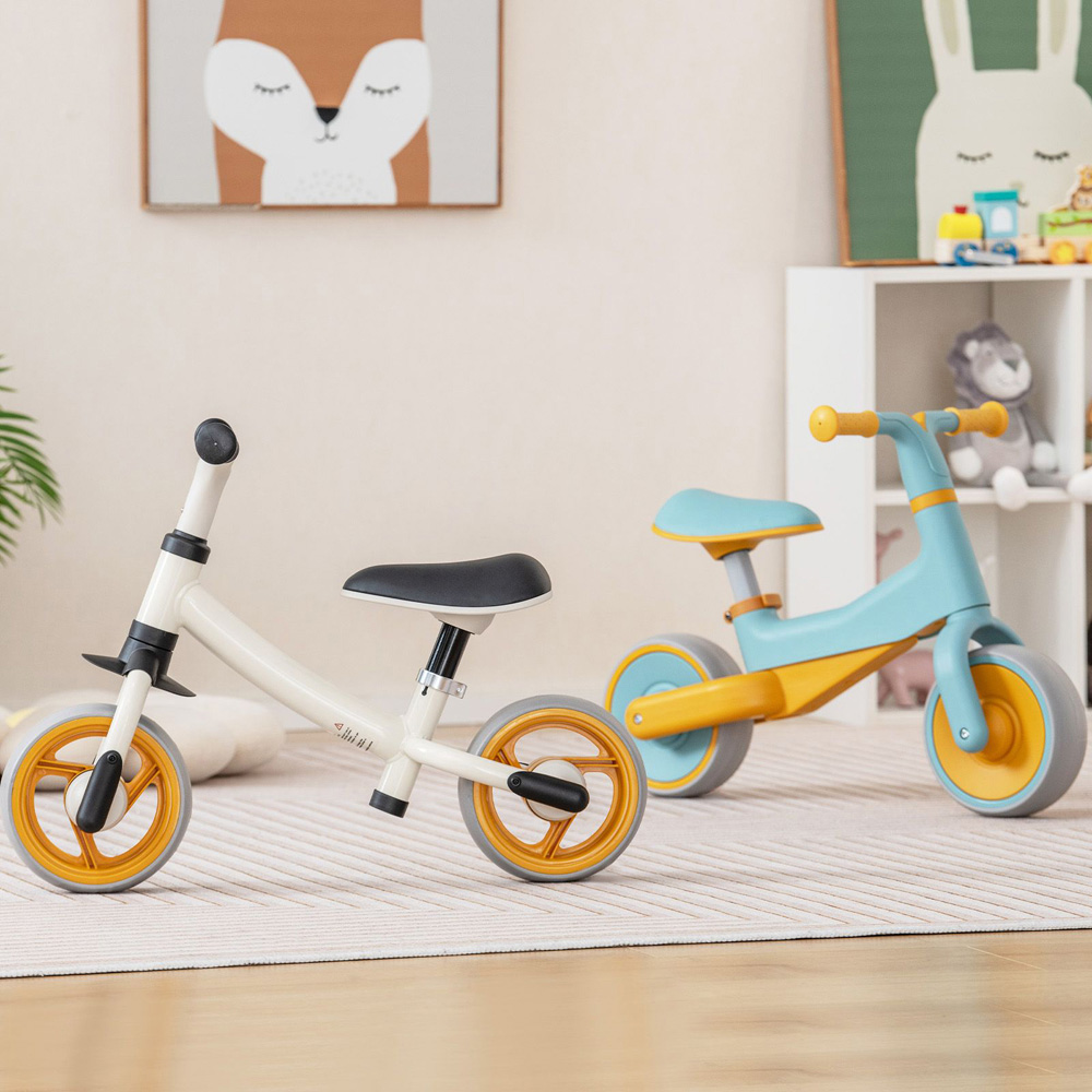 Costway White Adjustable Baby Balance Bike Image 2