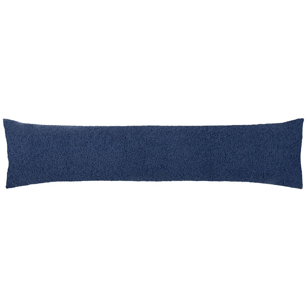 furn. Malham Royal Blue Shearling Draught Excluder Wilko