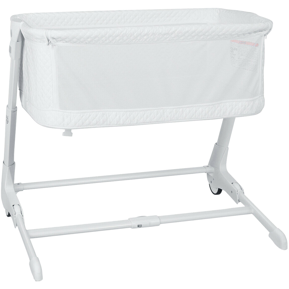 Costway Baby Bedside Cot with Mattress Image 1