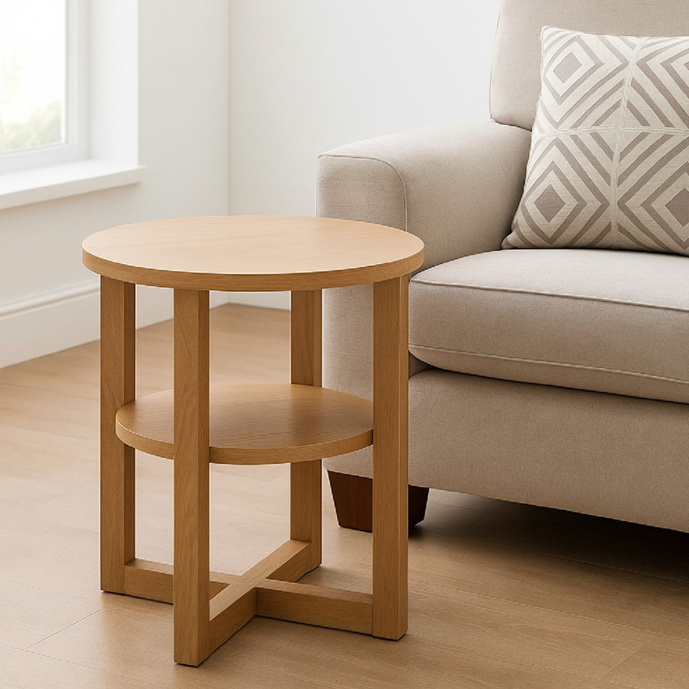 Modcraft Single Shelf Round Side Table Image 6