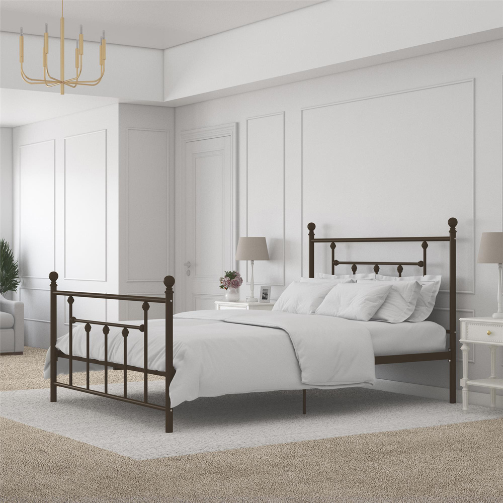 Dorel Manila King Size Bronze Metal Bed Frame Image 5