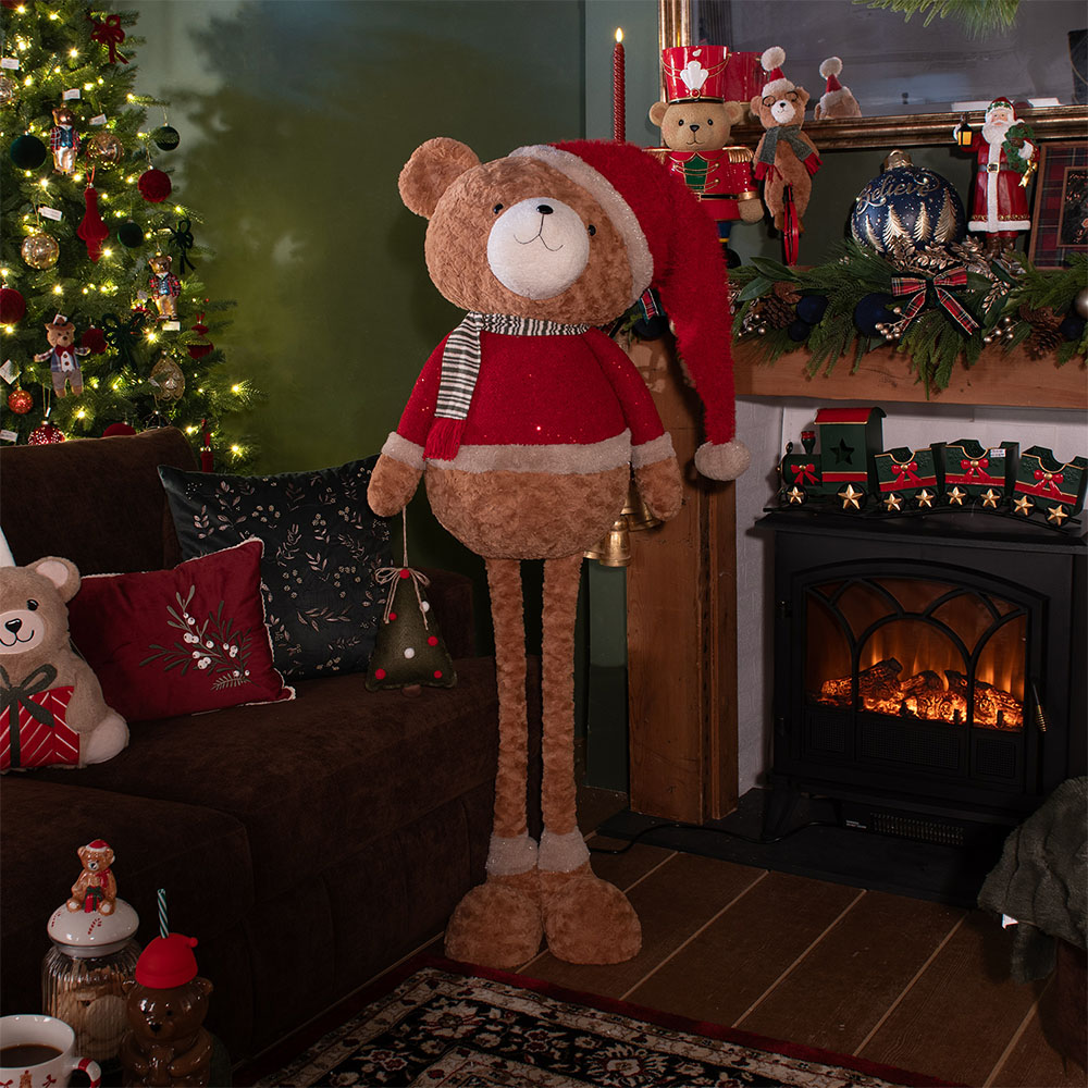 Giant Extendable Christmas Bear Decoration Image 2