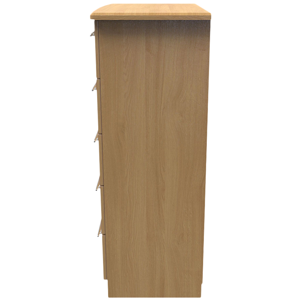 Crowndale Sherwood 5 Drawer Oak Chest of Drawers Image 3