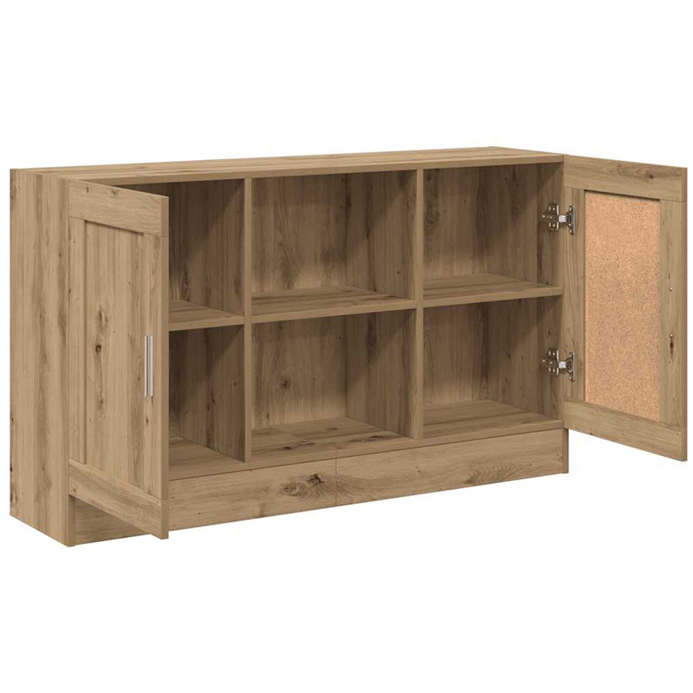 vidaXL 2 Door 2 Shelf Artisan Oak Sideboard Image 7