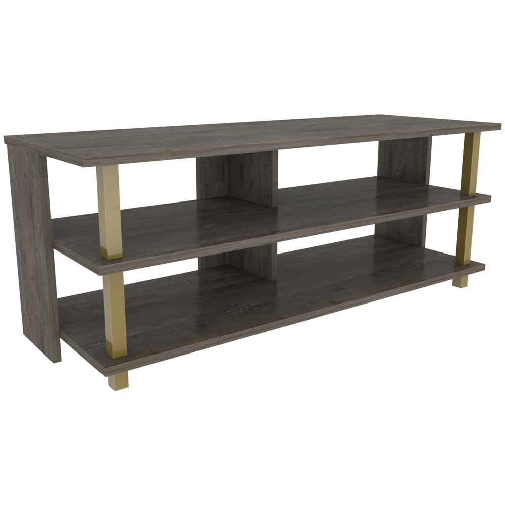 Decorotika Pueblo 4 Shelf Gold Wenge TV Stand for 55 inch TV Image 2