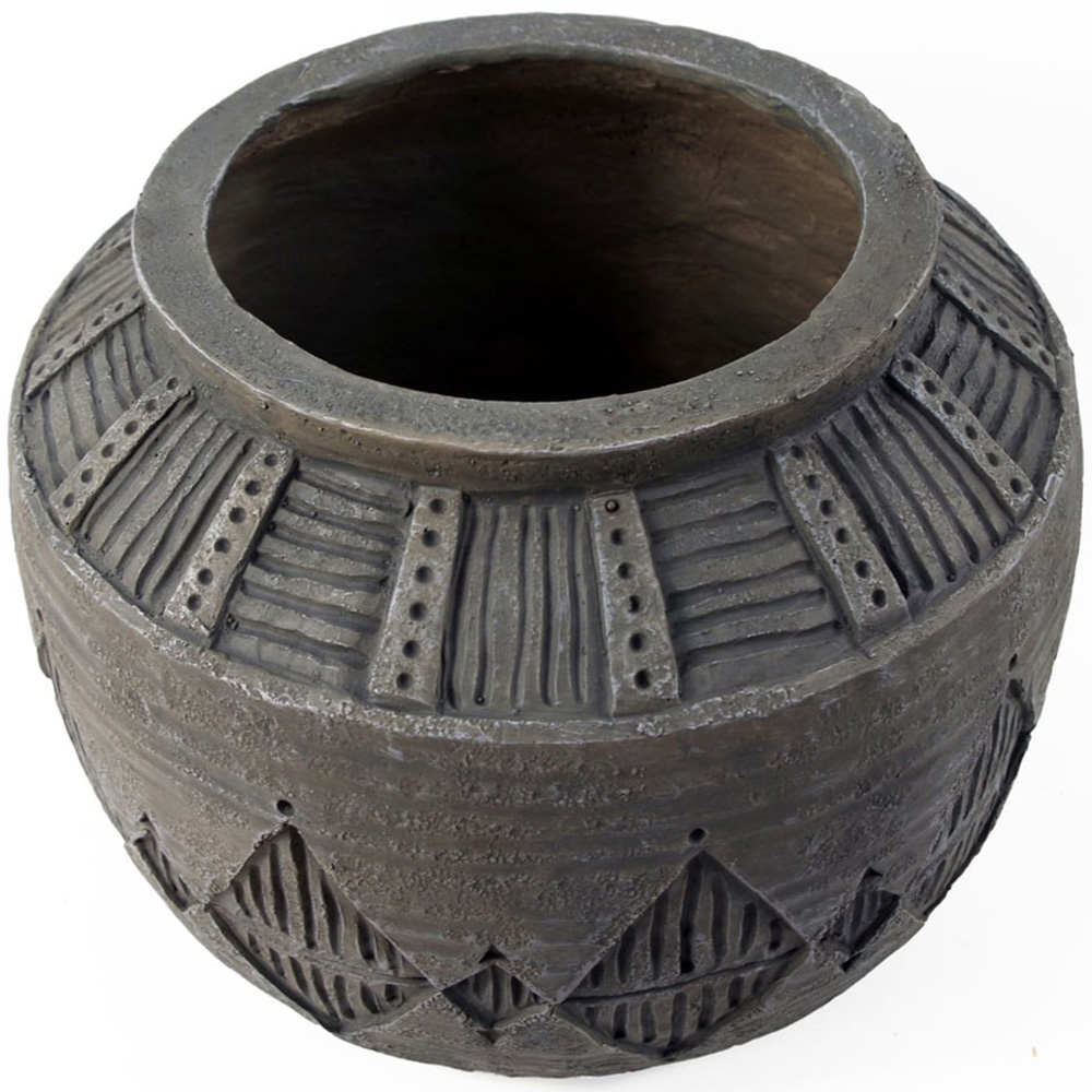 Botanik Gliese Grey Diamond Planter 26 x 36cm Image 4