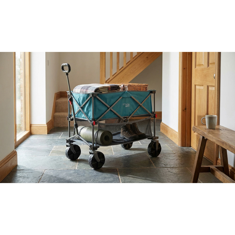Double Decker Camping Cart - Grey and Black Image 6