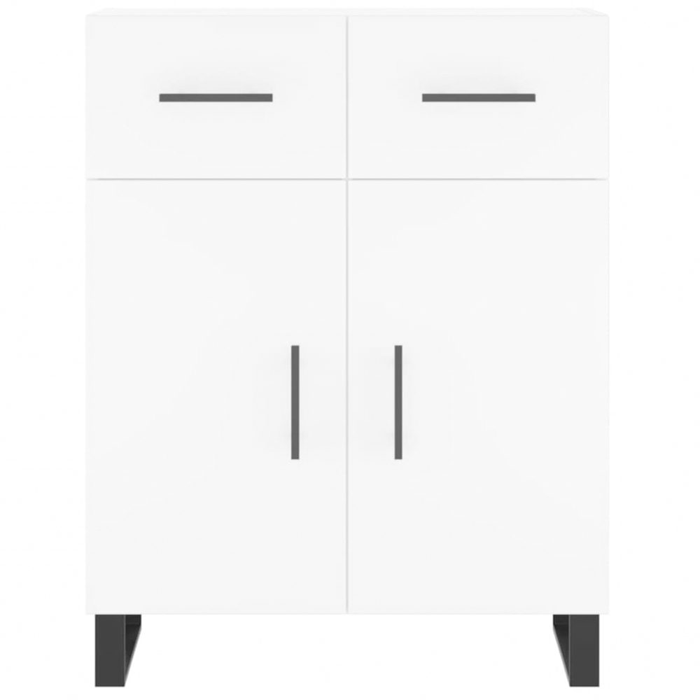 vidaXL 4 Door 2 Drawer White Tall Highboard Image 8
