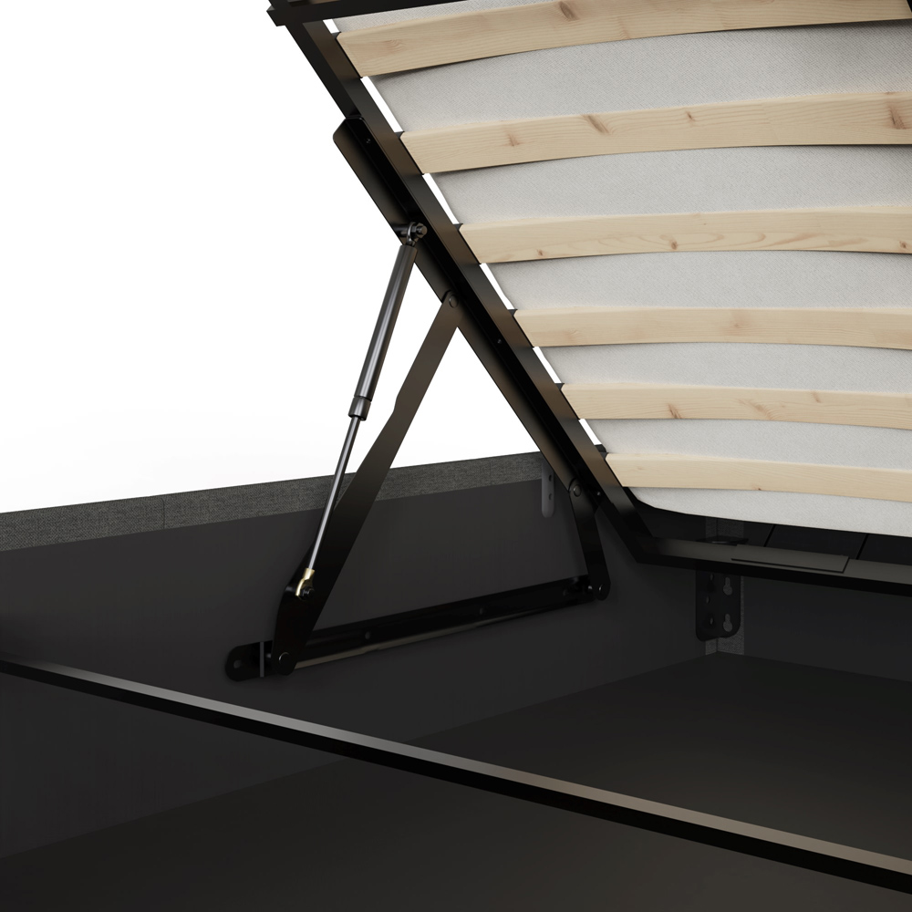 GFW Ascot King Grey End Lift Ottoman Bed Image 6