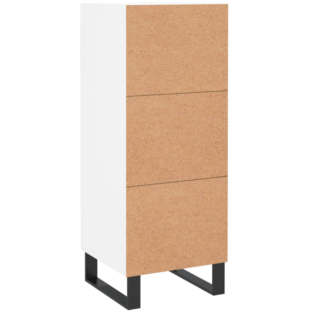 vidaXL Single Door White Sideboard Image 8