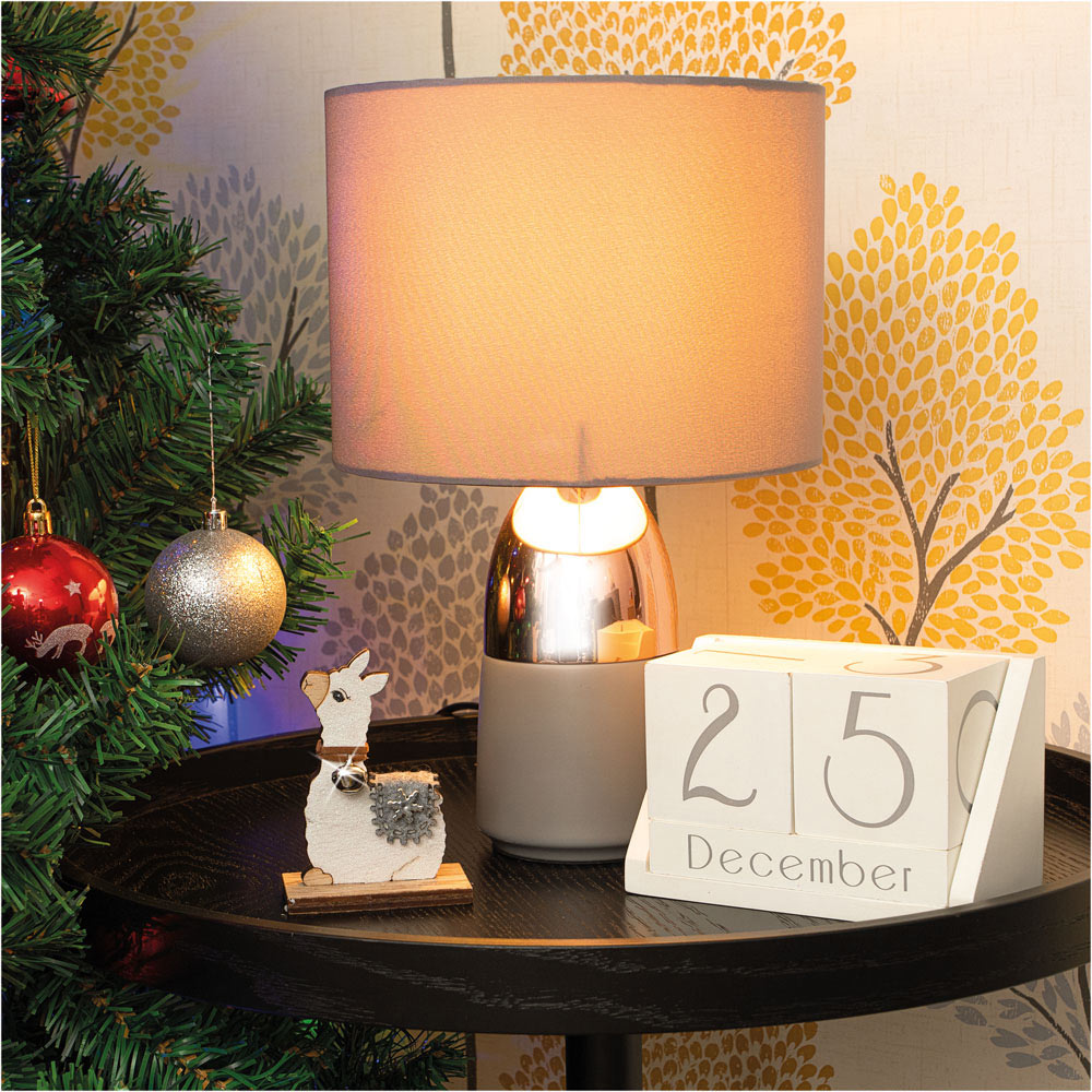 St Helens White Sitting Wooden Alpaca Ornament Image 2