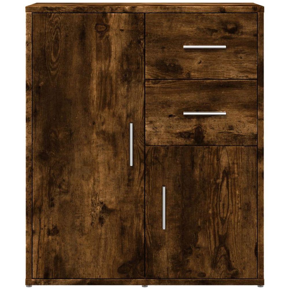 vidaXL 2 Door 2 Drawer Sonoma Oak Sideboard Set of 2 Image 5