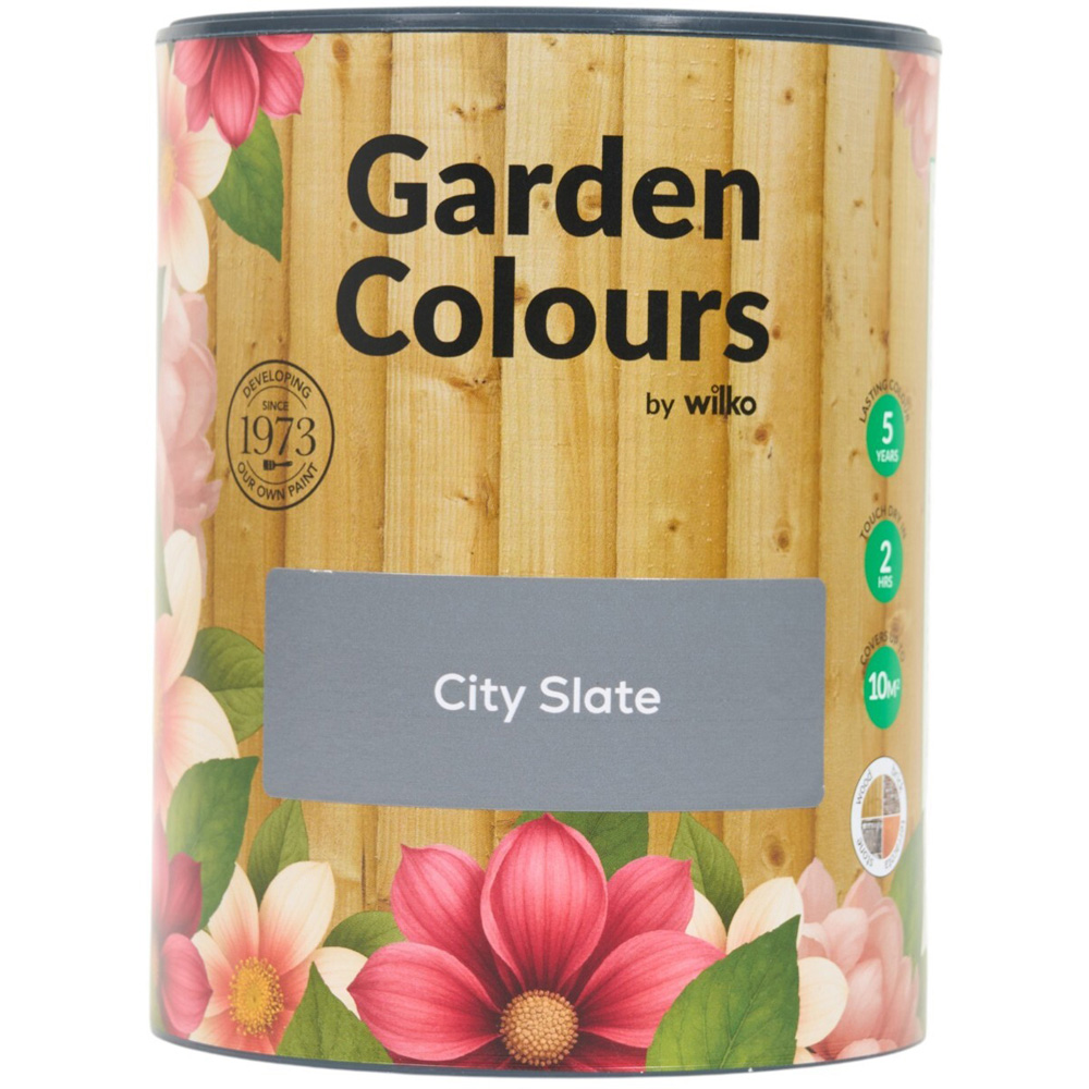 Wilko Garden Colours City Slate Wood Paint 1L Image 10