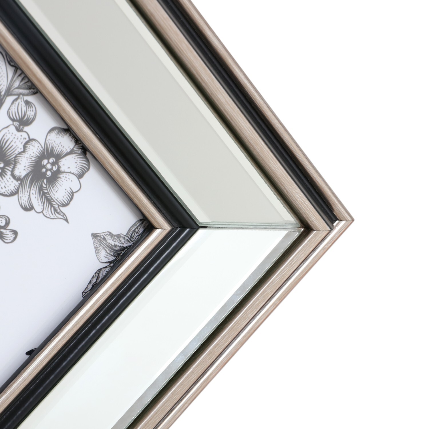 Mode Mirrored Photo Frame Silver 14 x 11in Image 4