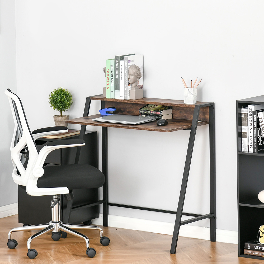 Portland Home Office Computer Writing Desk Brown Image 3